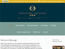 Tablet Screenshot of michaeldevinecounseling.com